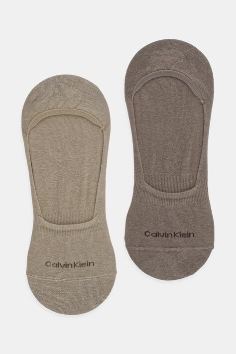 Чорапи Calvin Klein (2 броя) в кафяво