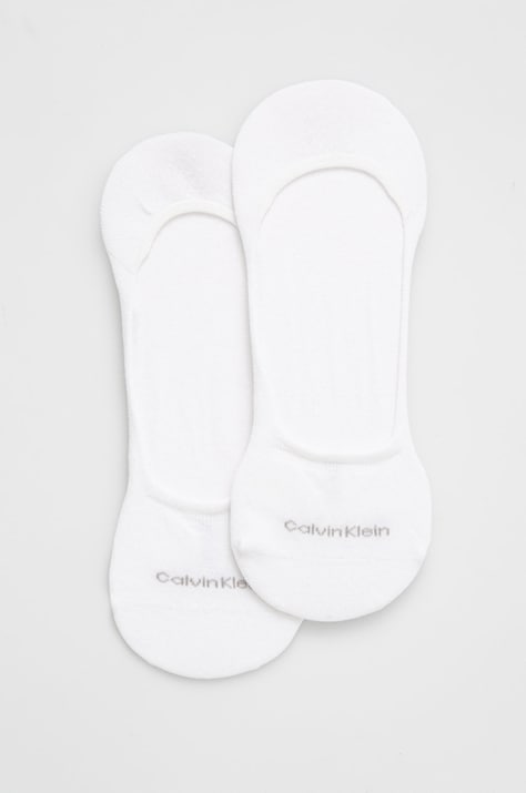 Calvin Klein skarpetki (2-pack) męskie kolor biały 701218708