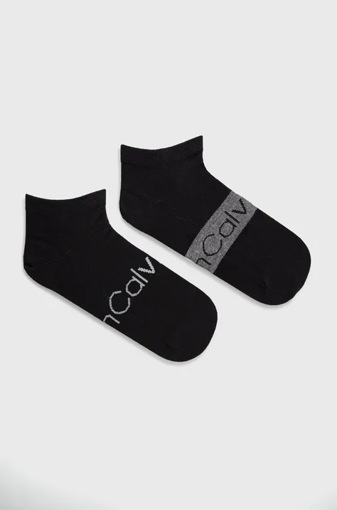 Calvin Klein κάλτσες (2-pack) ανδρικες, χρώμα: μαύρο