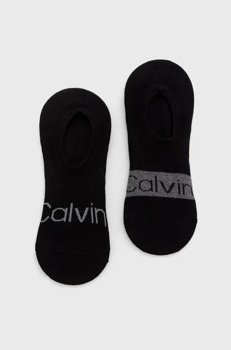 Ponožky Calvin Klein pánske, čierna farba, 701218713