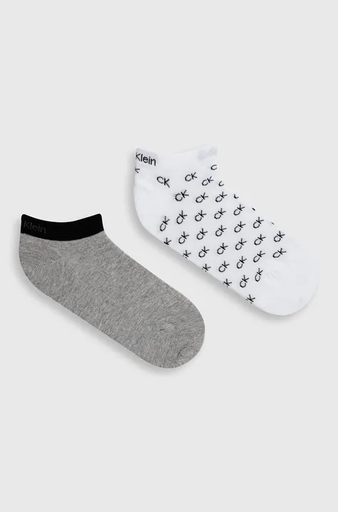 Κάλτσες Calvin Klein ανδρικες, χρώμα: άσπρο 701218715