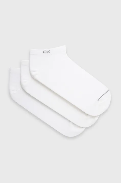 Κάλτσες Calvin Klein ανδρικες, χρώμα: άσπρο 701218718
