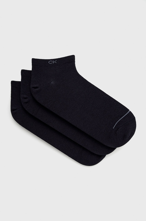 Calvin Klein Skarpetki (3-pack) męskie kolor granatowy 701218718