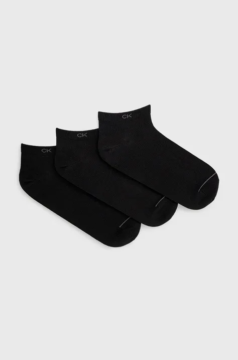 Calvin Klein Skarpetki (3-pack) męskie kolor czarny 701218718