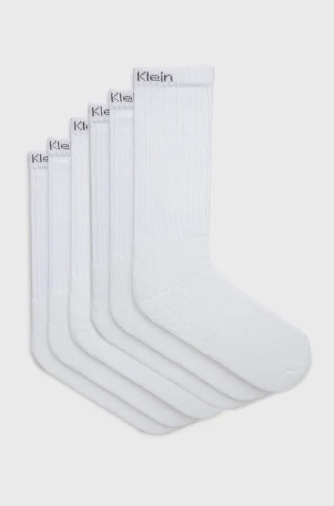 Чорапи Calvin Klein мъжки в бяло
