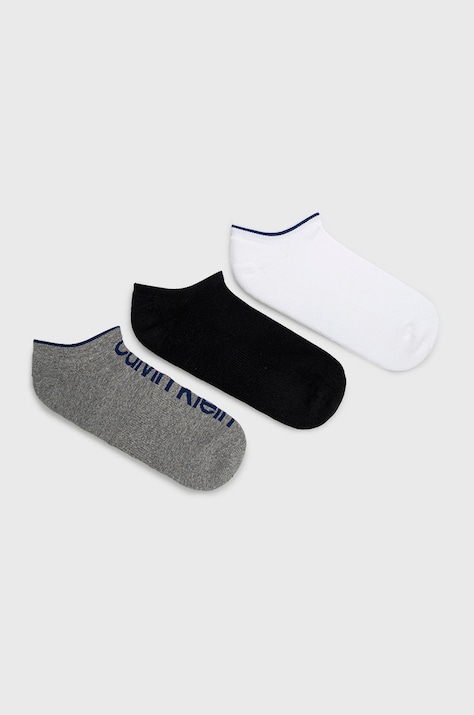 Κάλτσες Calvin Klein ανδρικες, χρώμα: γκρι 701218724