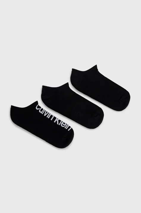 Κάλτσες Calvin Klein ανδρικες, χρώμα: μαύρο 701218724