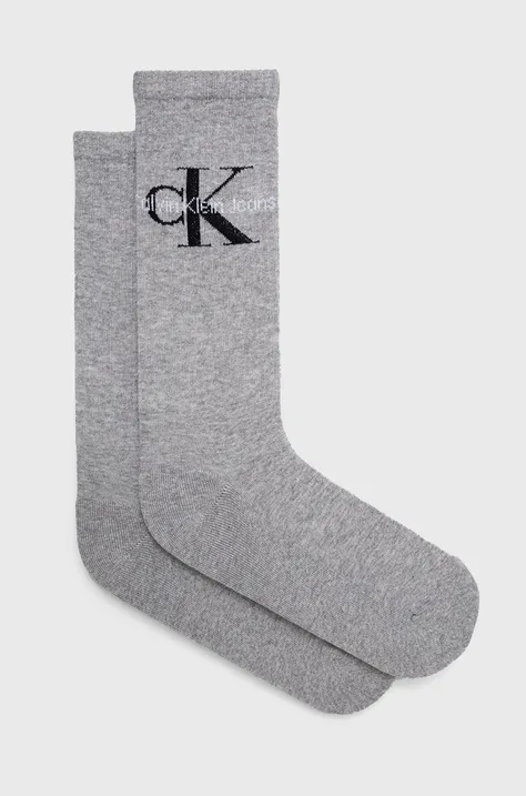 Ponožky Calvin Klein Jeans pánske, šedá farba, 701218732