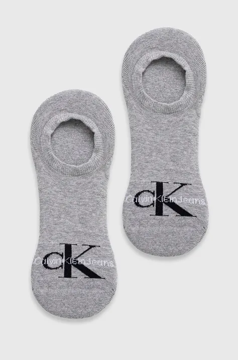 Ponožky Calvin Klein Jeans pánske, šedá farba