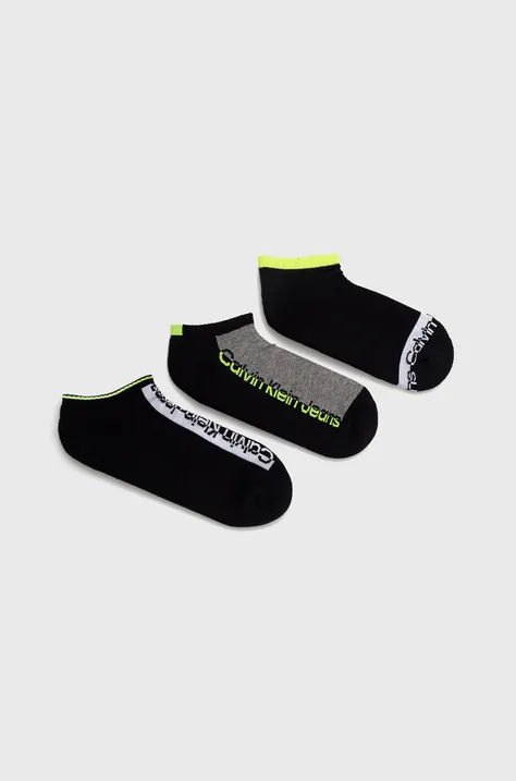 Ponožky Calvin Klein pánske, čierna farba, 701218736
