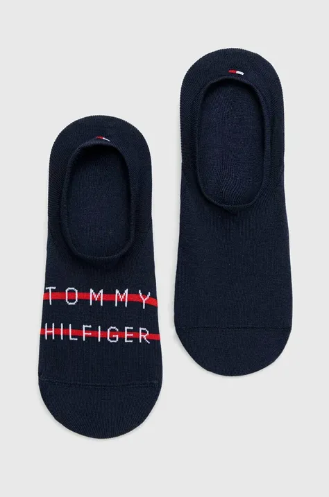 Nogavice Tommy Hilfiger 2-pack moške, mornarsko modra barva 701222189