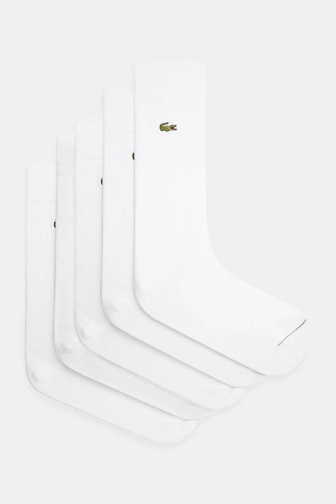 Κάλτσες Lacoste 5-pack χρώμα: άσπρο
