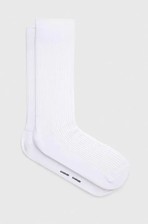 Samsoe Samsoe socks men's white color