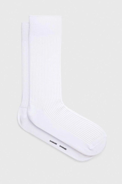 Samsoe Samsoe socks men's white color