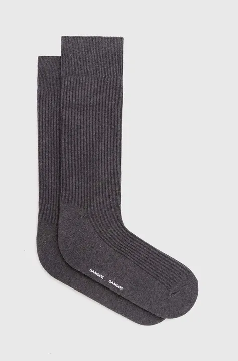 Čarape Samsoe Samsoe HANSE za muškarce, boja: bijela, M00007103