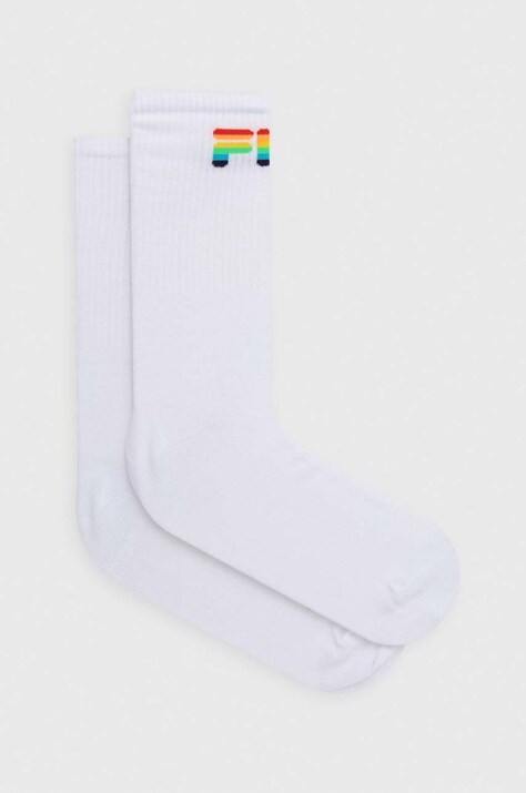 Fila sosete 2-pack Pride barbati, culoarea alb