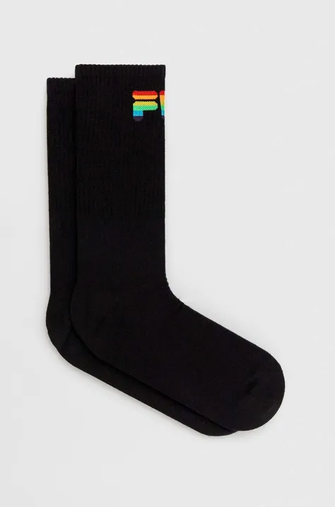 Ponožky Fila 2-pak pánske, čierna farba