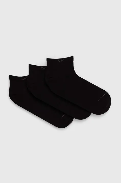 Ponožky Calvin Klein 6-pack pánské, černá barva, 701222232