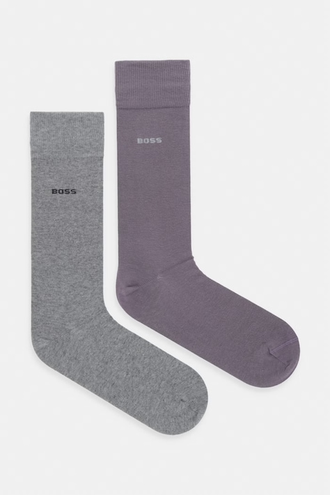 BOSS Șosete bărbătești pachet de 2 violet 50516616