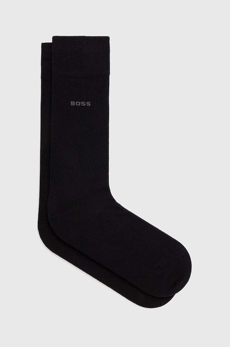 BOSS skarpetki 2-pack męskie kolor czarny 50516616