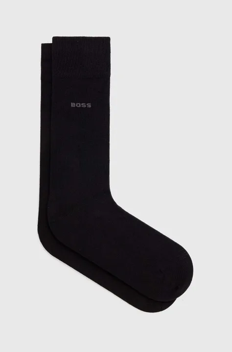 Шкарпетки BOSS 2-pack чоловічі колір чорний 50516616