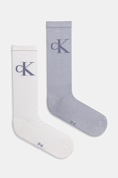 Calvin Klein Jeans skarpetki 2-pack męskie kolor niebieski 701228802