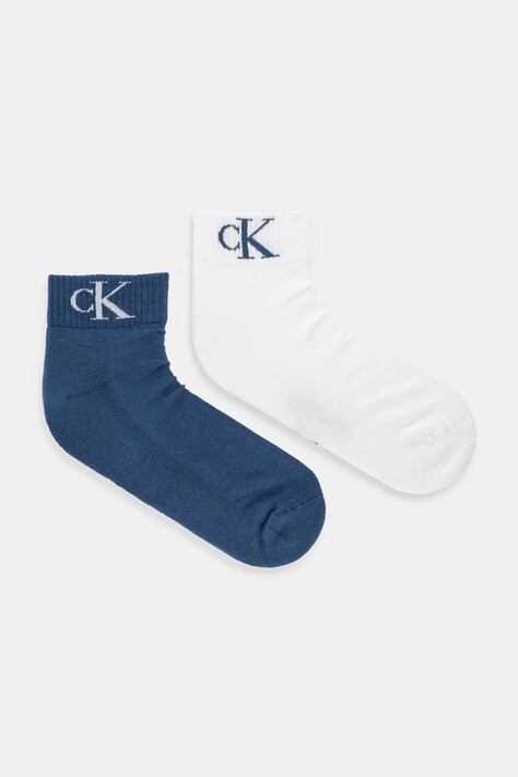 Calvin Klein Jeans skarpetki 2-pack kolor niebieski 701228805