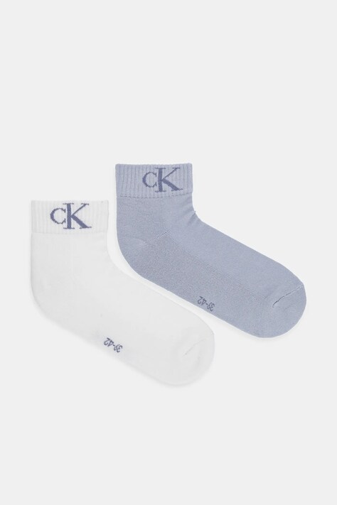 Ponožky Calvin Klein Jeans 2-pack pánské, modrá barva, 701228805