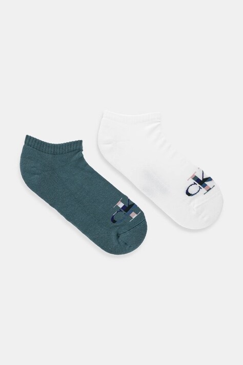 Calvin Klein Jeans skarpetki 2-pack kolor zielony 701228807