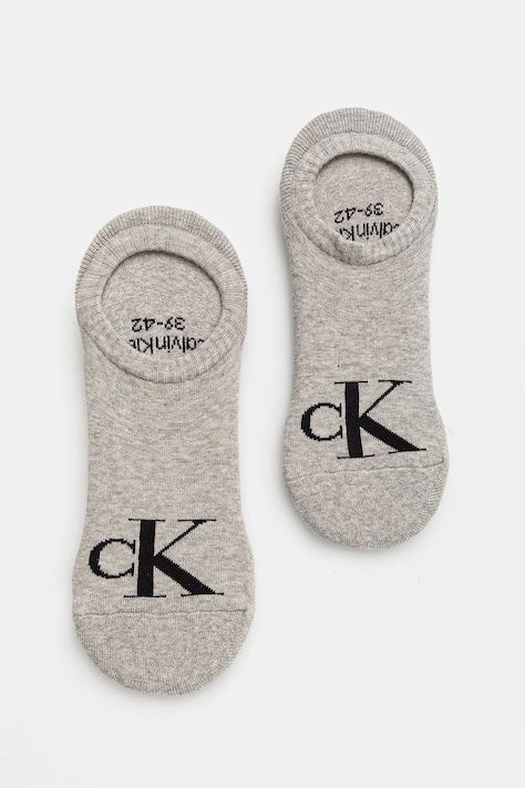 Ponožky Calvin Klein Jeans 2-pak pánske, šedá farba, 701228809
