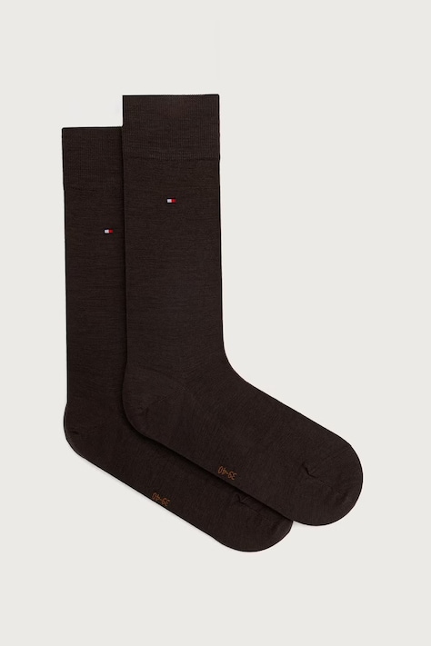 Tommy Hilfiger Skarpety męskie z wełną brązowe 701229682