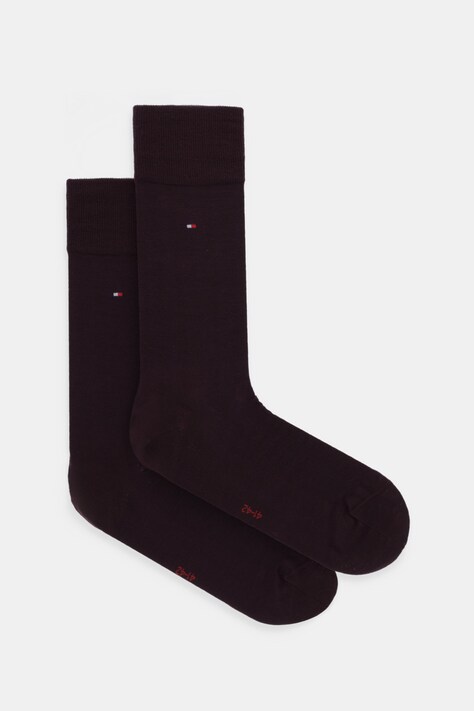 Tommy Hilfiger skarpetki wełniane kolor bordowy 701229682
