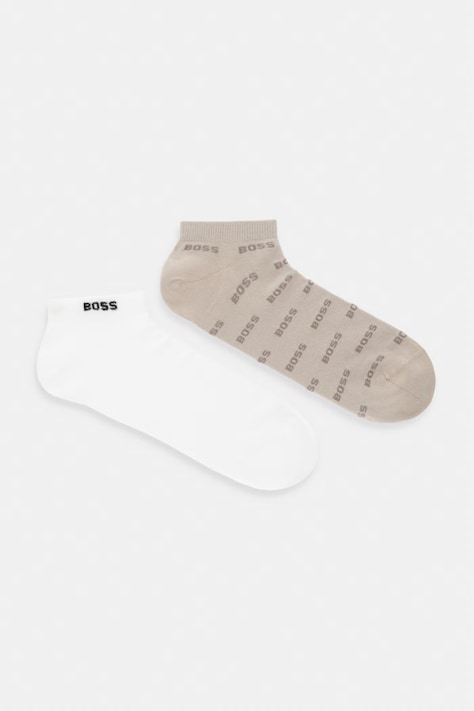 BOSS Κάλτσες Ανδρικές 2P AS Allover CC 2-pack καφέ 50511423