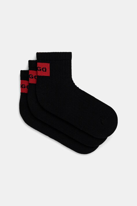 Чорапи HUGO (3 чифта) в черно 50541597