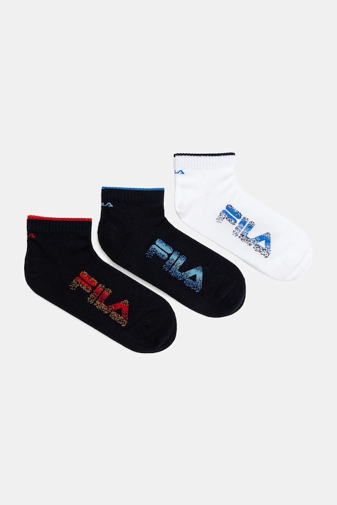 Ponožky Fila 3-pak tmavomodrá farba, F3273