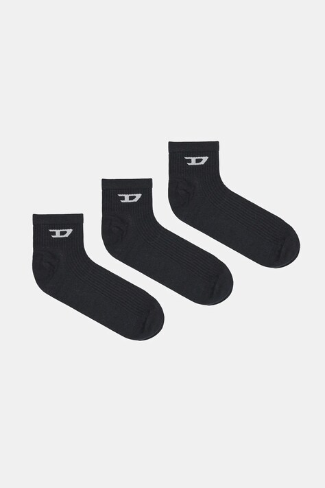 Diesel skarpetki SKM-D-ANKLE 3-pack męskie kolor czarny A17881.0LKBI
