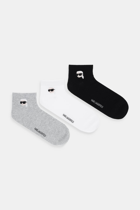 Karl Lagerfeld calzini pacco da 3 colore grigio A4M47044