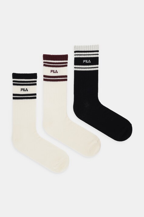 Fila șosete 3-pack culoarea bej, F5366