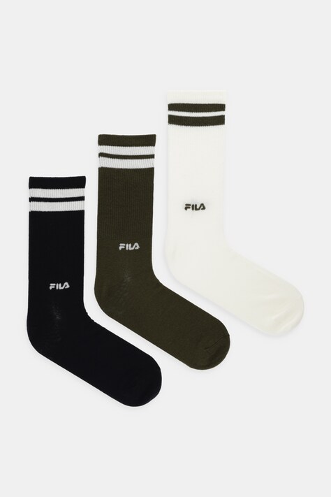 Fila șosete 3-pack culoarea verde, F5371