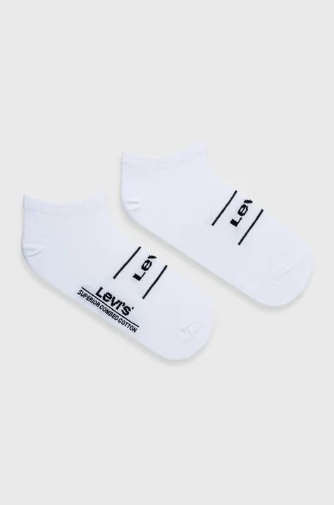 Čarape Levi's boja: bijela, 37157.0641-white
