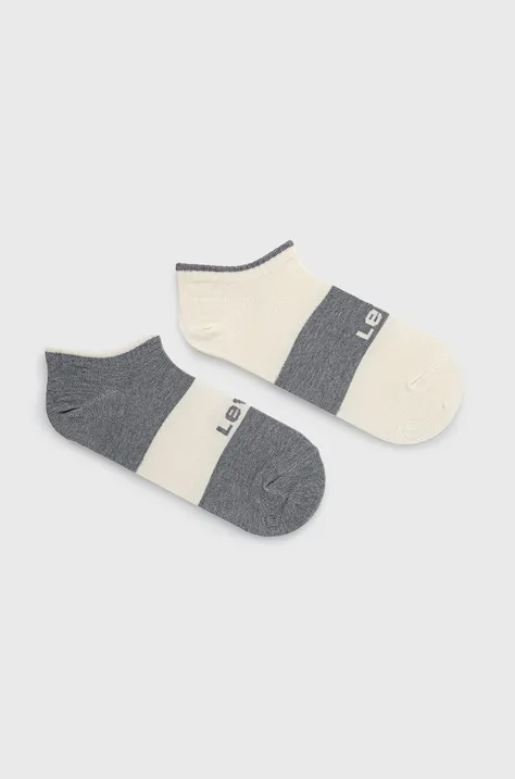 Чорапи Levi's (2-pack) в сиво