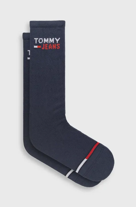 Ponožky Tommy Jeans tmavomodrá farba