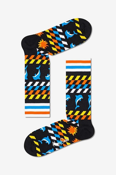 Čarape Happy Socks boja: crna