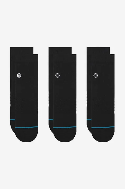 Шкарпетки Stance Icon Quarter 3-pack колір чорний A356A21IQP-WHT