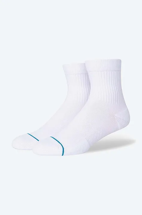 Κάλτσες Stance Icon Quarter χρώμα: άσπρο