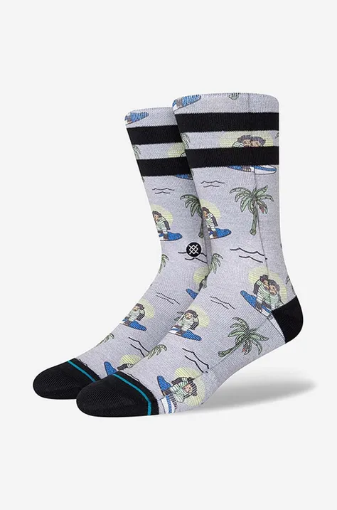 Ponožky Stance Surfing Monkey šedá barva, A556A21SMK-GRY
