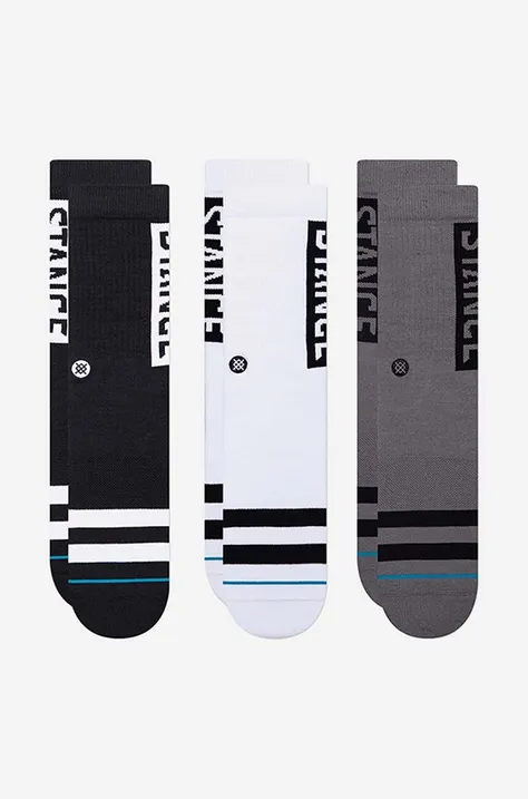 Ponožky Stance The OG 3-pack černá barva, A556C20OG3-CAM