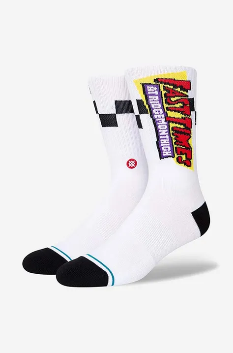 Ponožky Stance Gnarly A556C22GNA-WHT, biela farba