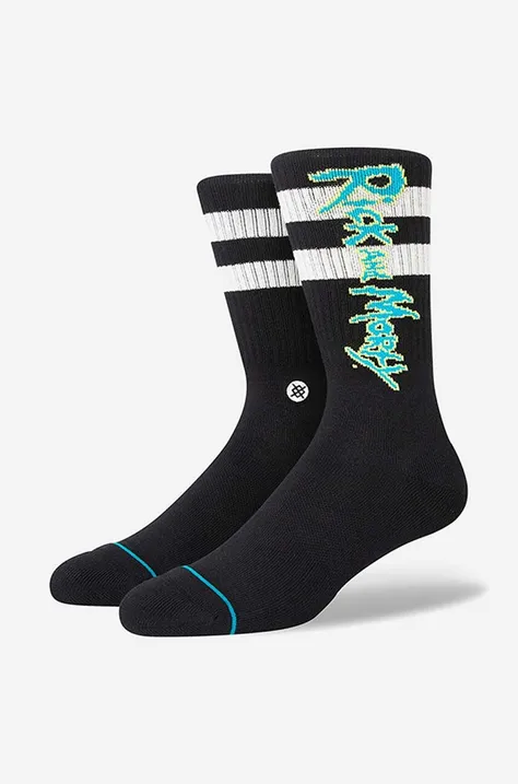 Κάλτσες Stance Rick and Morty χρώμα: μαύρο