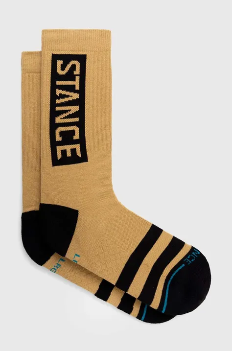 Шкарпетки Stance OG колір бежевий